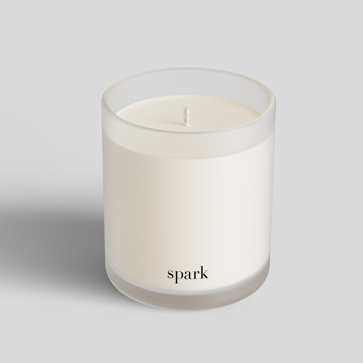 10oz Frosted Clear Glass Candle Custom Logo/Design Imprint & Fragran