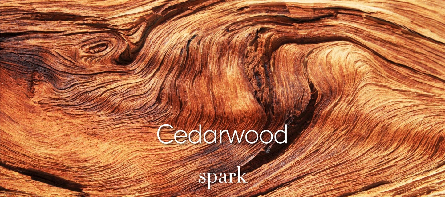 Cedar Wood Essential Oil Aromatherapy Scent Benefits Soy Spark Candles
