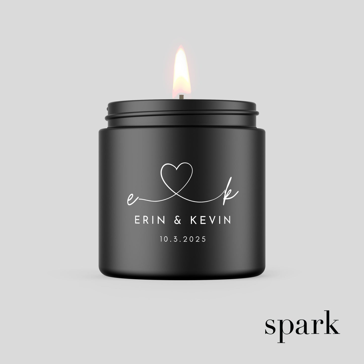 Add your logo and design imprint to this custom 4oz black glass jar candle