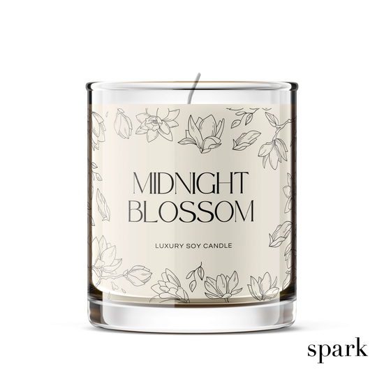 Classic 10oz Clear Glass Candle with Custom Logo / Design Printed on Glass