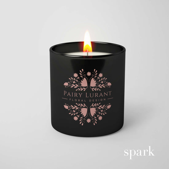 Load image into Gallery viewer, Classic 10oz Matte Black Glass Candle with Custom Logo / Design Printed on Glass
