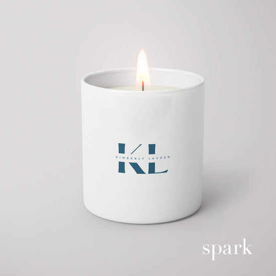 Classic 6oz Matte White Glass Candle with Custom Logo / Design Printed on Glass