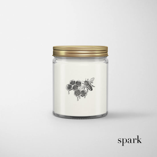 8oz Clear Glass Jar Candle w/ Lid - Custom Logo / Design Printed on Glass