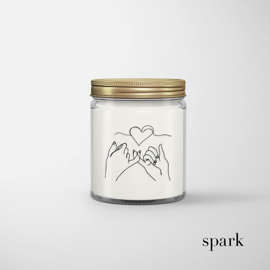 8oz Clear Glass Jar Candle w/ Lid - Custom Logo / Design Printed on Glass