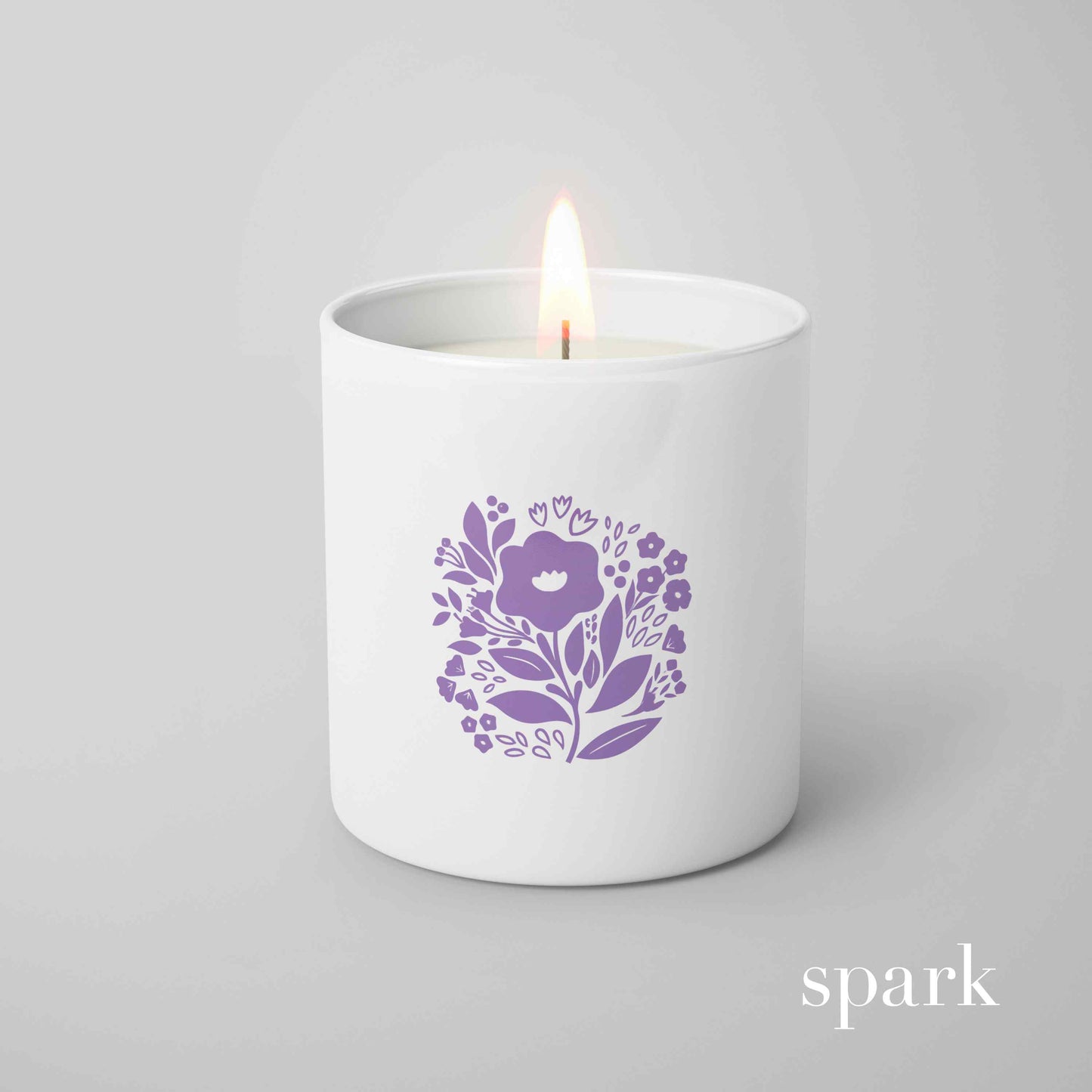 Order Online: 100+ Custom 6oz Matte White Glass Candles + Logo / Design Imprint + Gift Box