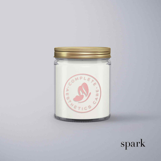 Order Online: 100+ Custom 8oz Clear Glass Jar Candles + Logo / Design Imprint + Gift Box
