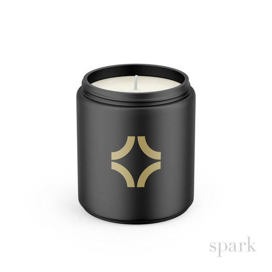 Order Online: 100+ Custom 8oz Matte Black Glass Jar Candles + Logo / Design Imprint + Gift Box