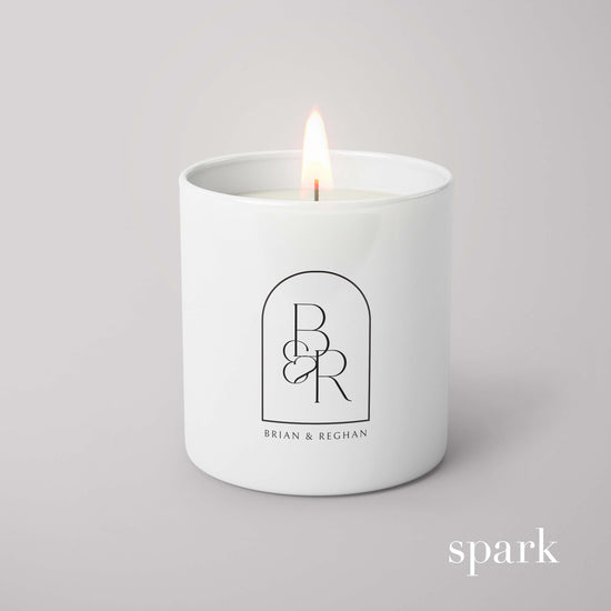 Order Online: 100+ Custom 6oz Matte White Glass Candles + Logo / Design Imprint + Gift Box