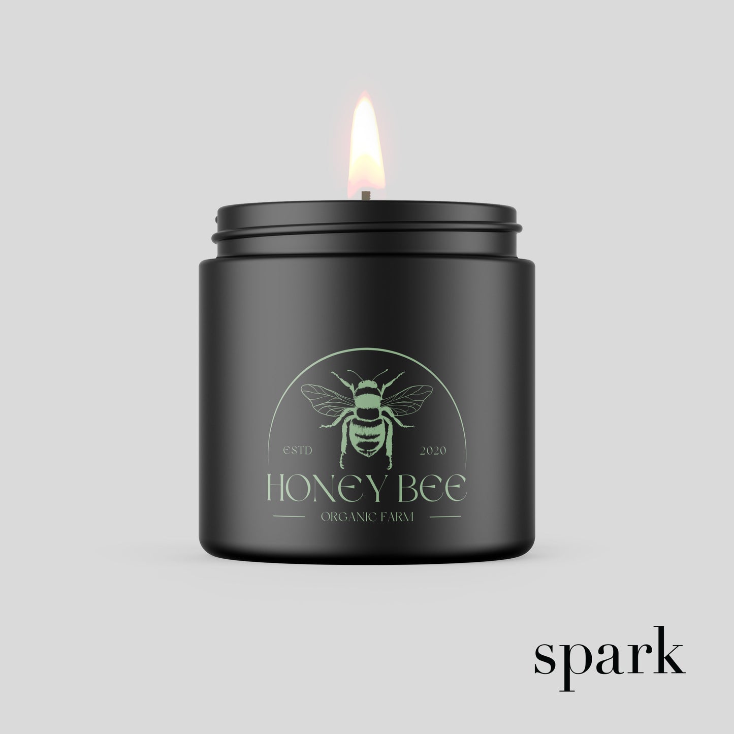 Order Online: 100+ Custom 4oz Matte Black Glass Jar Candles + Logo / Design Imprint + Gift Box
