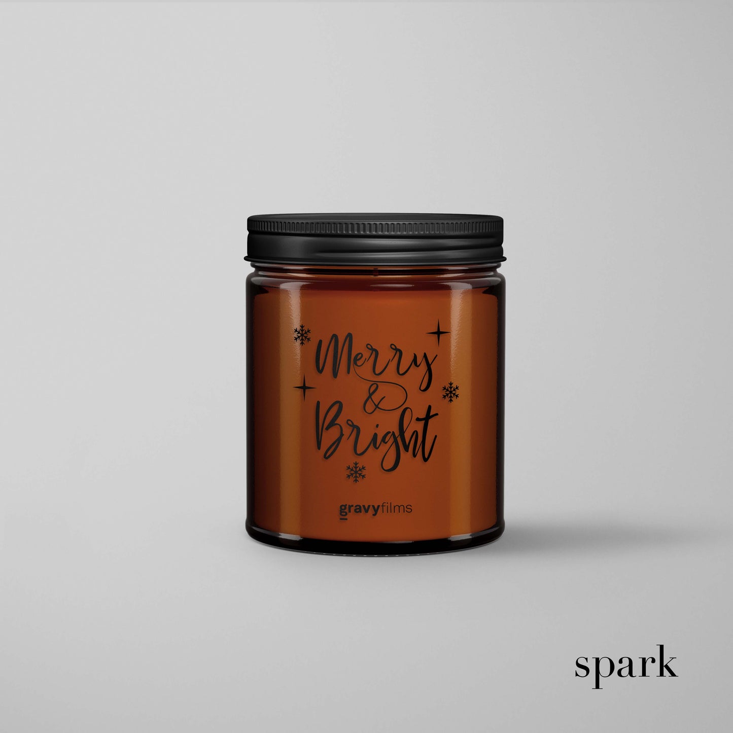 Order Online: 100+ Custom 8oz Amber Glass Jar Candles + Logo / Design Imprint + Gift Box