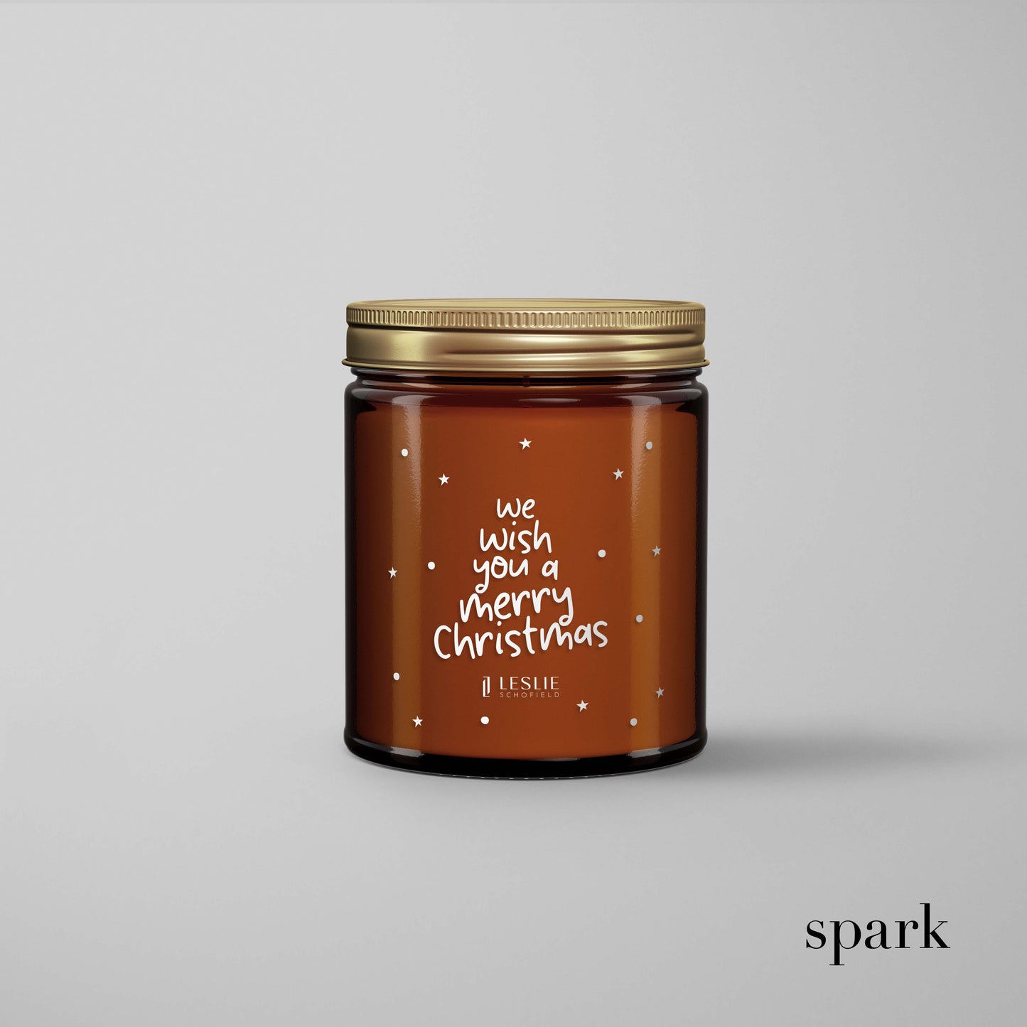 Order Online: 100+ Custom 8oz Amber Glass Jar Candles + Logo / Design Imprint + Gift Box