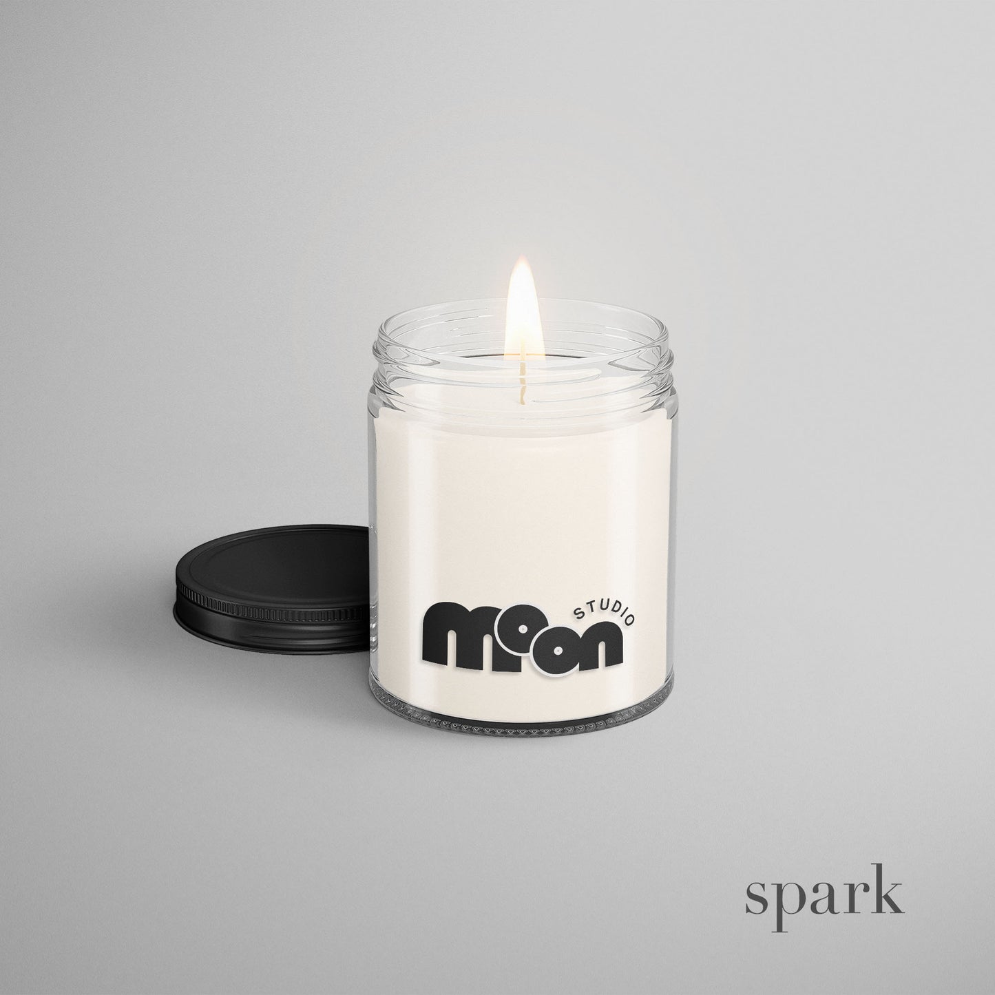 Order Online: 100+ Custom 8oz Clear Glass Jar Candles + Logo / Design Imprint + Gift Box