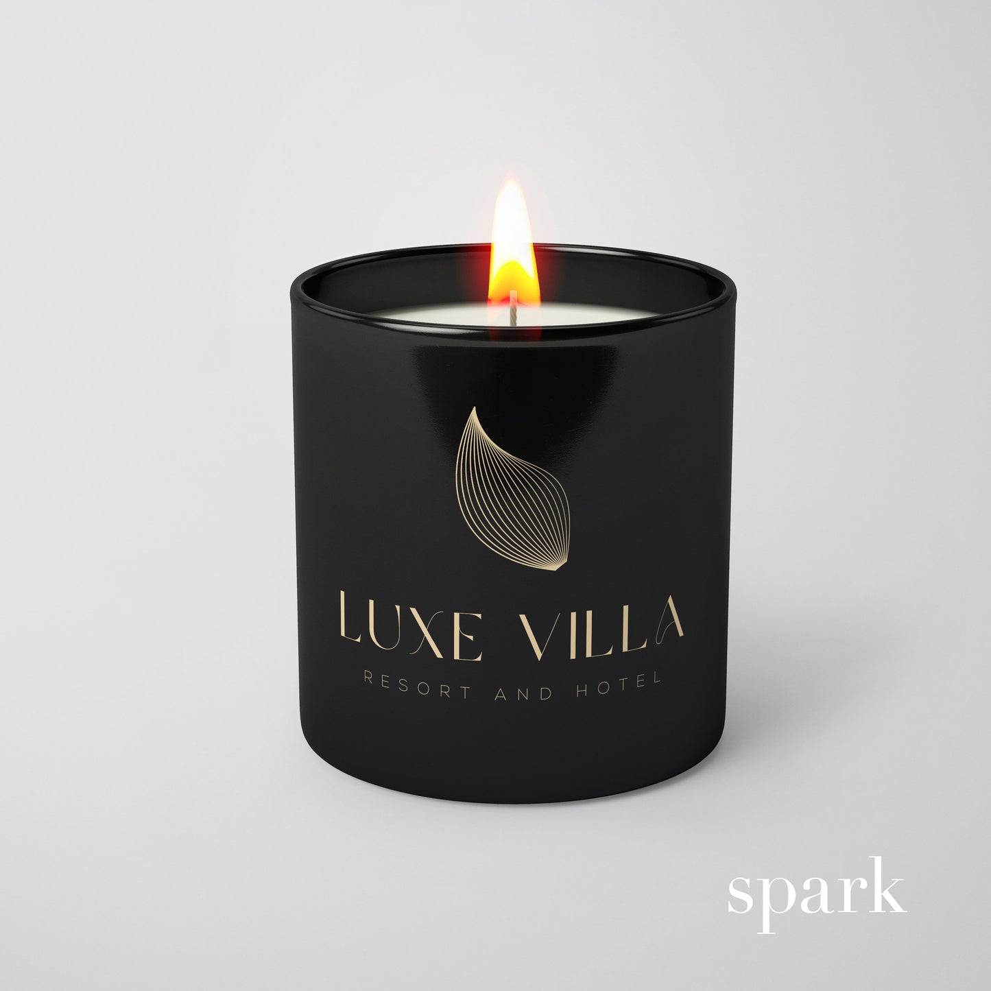 Order Online: 100+ Custom 10oz Matte Black Glass Candles + Logo / Design Imprint + Gift Box