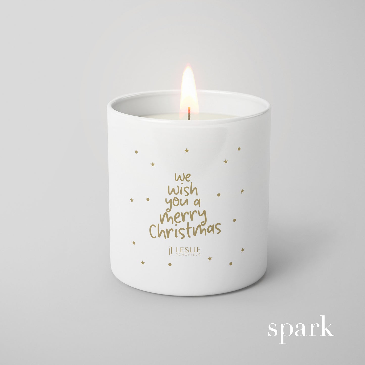 Order Online: 100+ Custom 10oz Matte White Glass Candles + Logo / Design Imprint + Gift Box