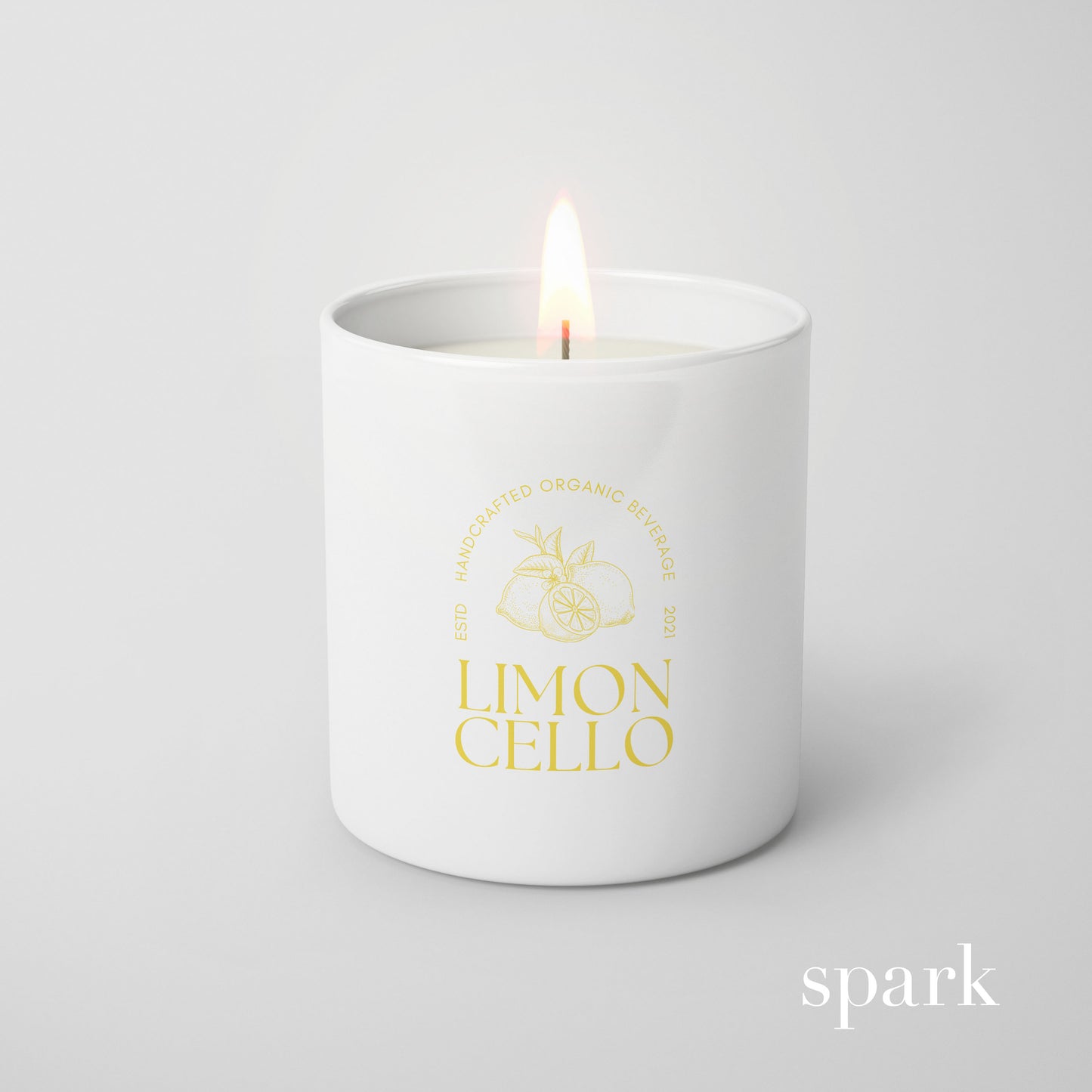 Order Online: 100+ Custom 6oz Matte White Glass Candles + Logo / Design Imprint + Gift Box