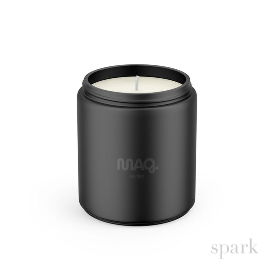 Order Online: 100+ Custom 8oz Matte Black Glass Jar Candles + Logo / Design Imprint + Gift Box