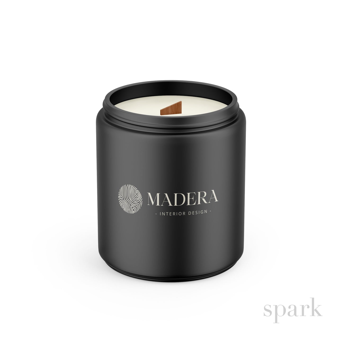 Order Online: 100+ Custom 8oz Matte Black Glass Jar Candles + Logo / Design Imprint + Gift Box
