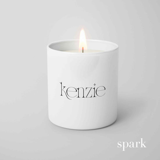 Order Online: 100+ Custom 10oz Matte White Glass Candles + Logo / Design Imprint + Gift Box