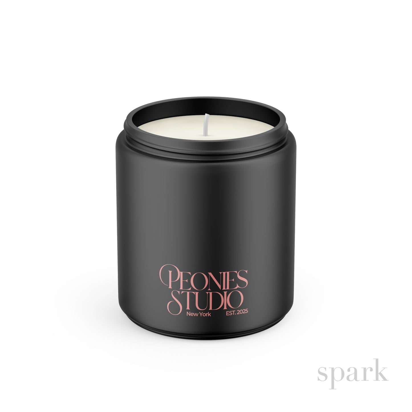 Order Online: 100+ Custom 8oz Matte Black Glass Jar Candles + Logo / Design Imprint + Gift Box