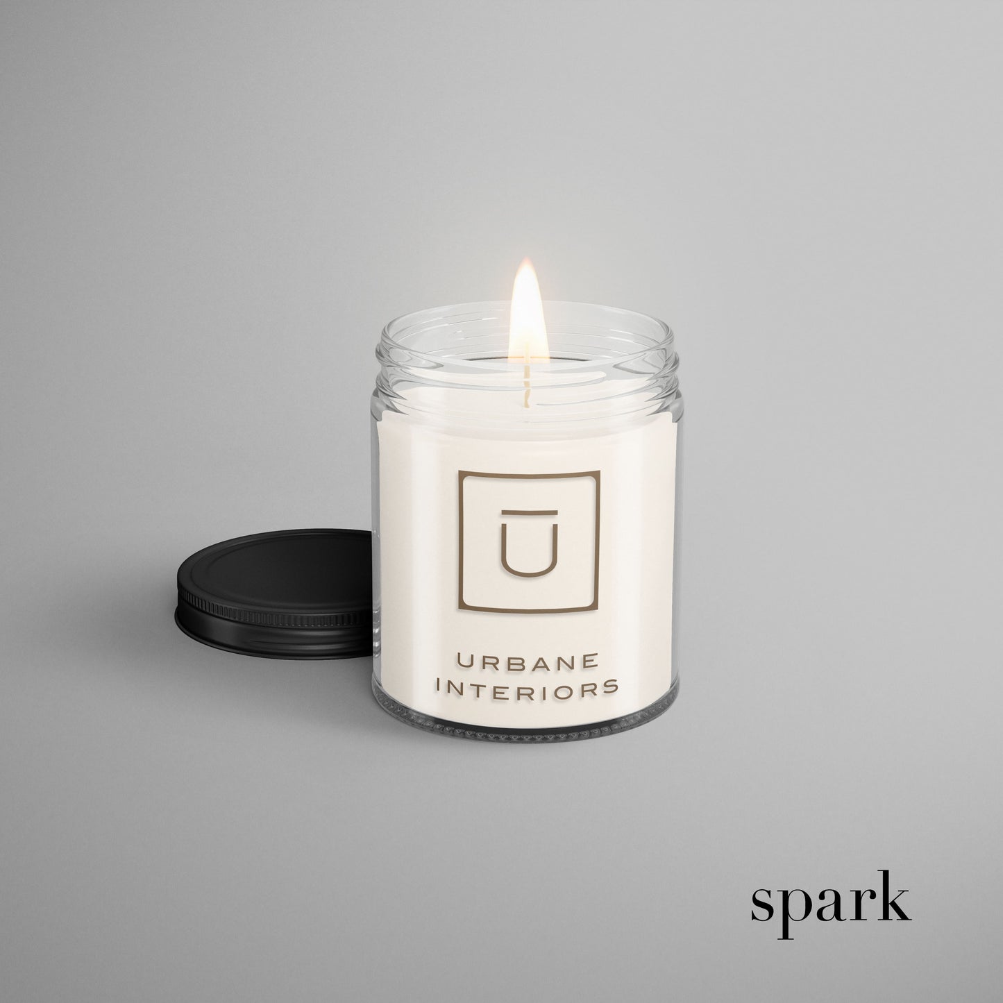 Order Online: 100+ Custom 8oz Clear Glass Jar Candles + Logo / Design Imprint + Gift Box