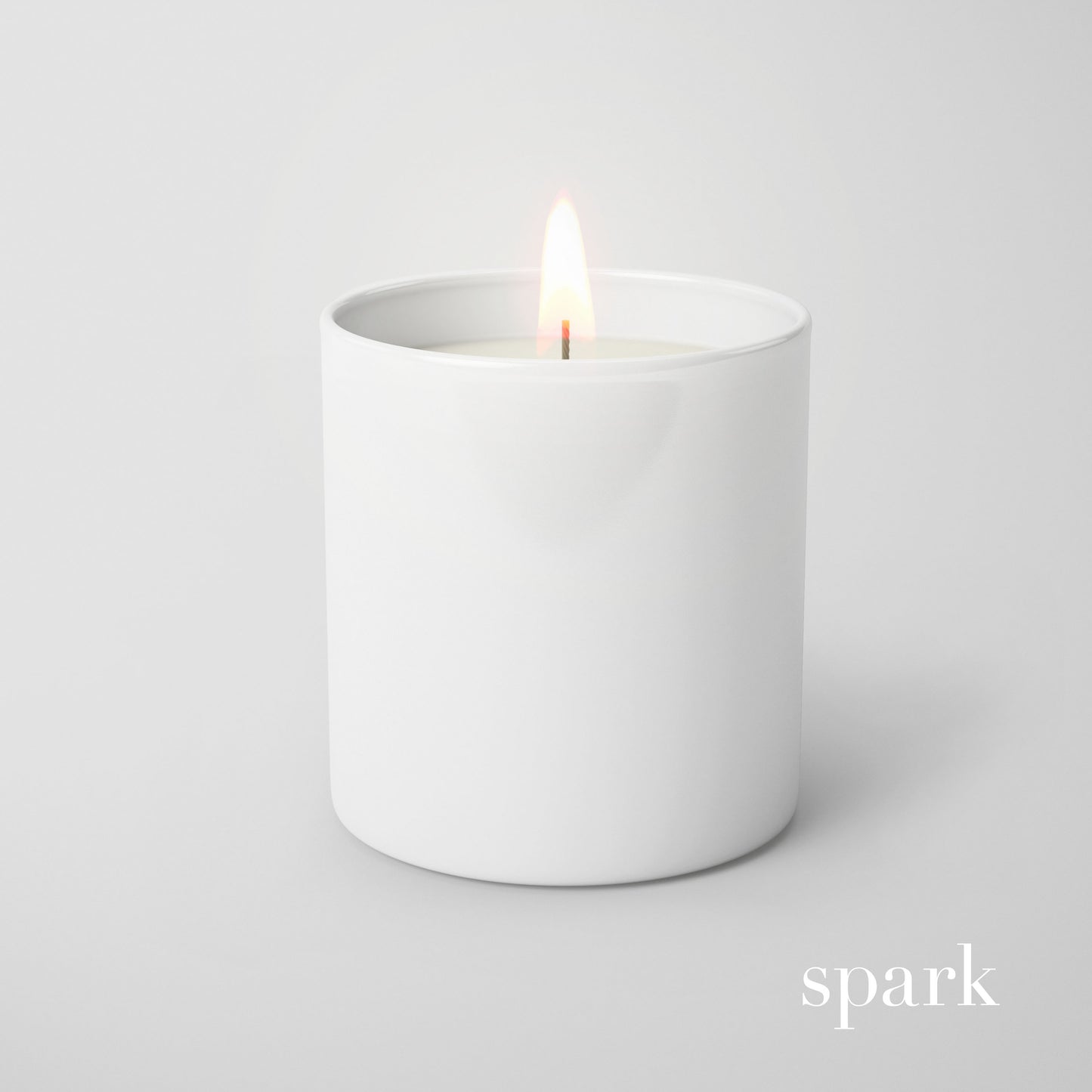 Unbranded 10oz white glass scented soy candles add your own label