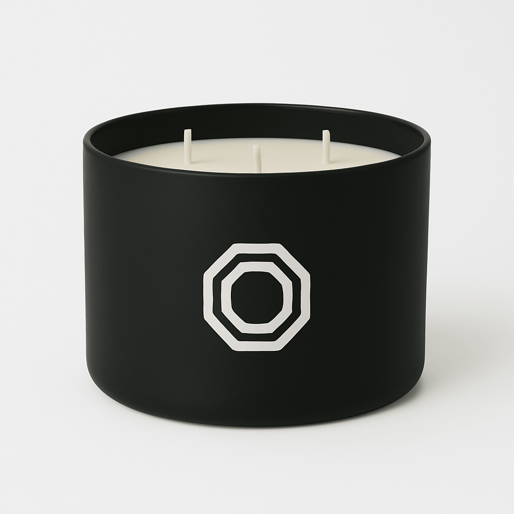 Custom 15oz 3-wick candle with logo imprint