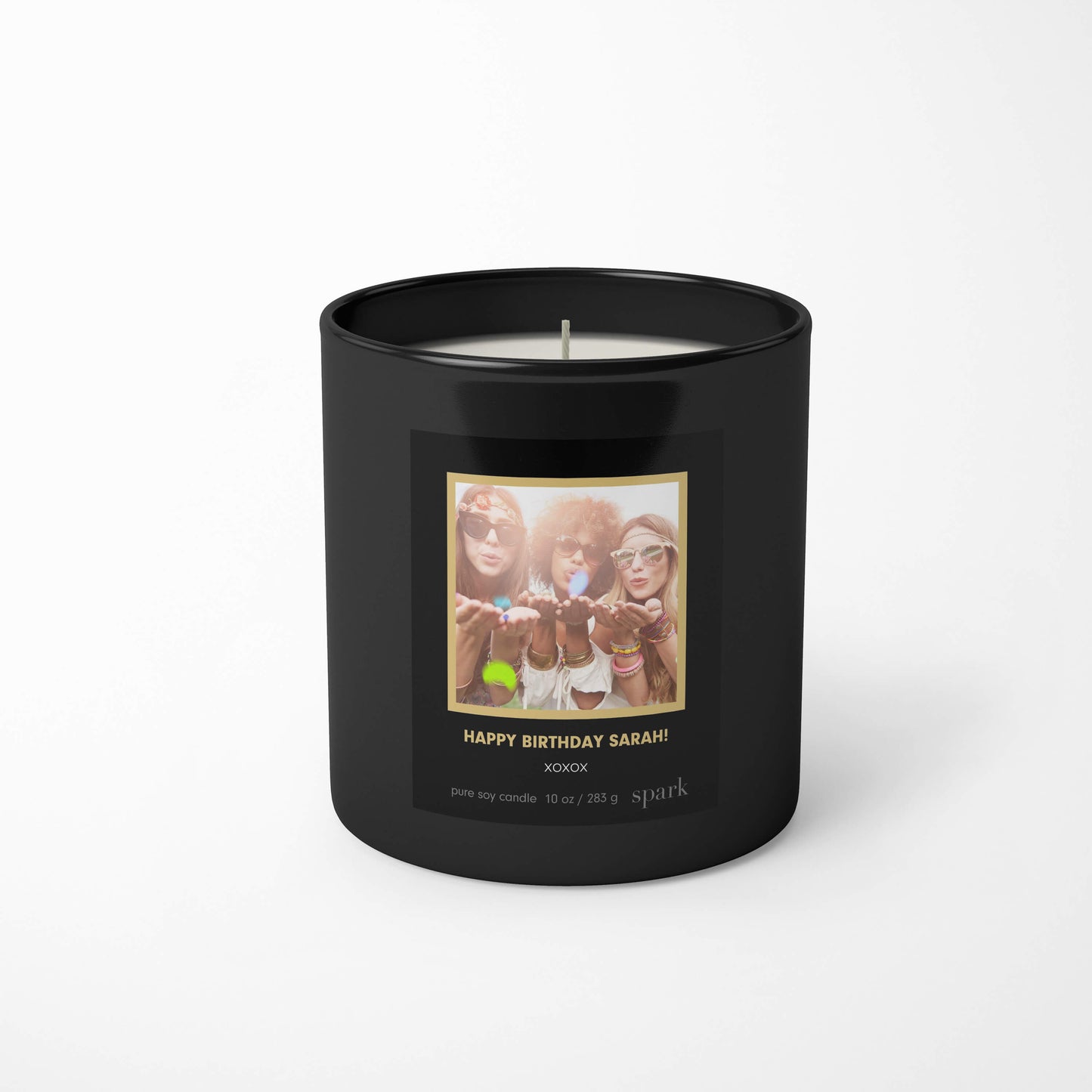 Load image into Gallery viewer, Custom Birthday Photo Candle Add Names and a Custom Message, Choose Your Luxury Scents
