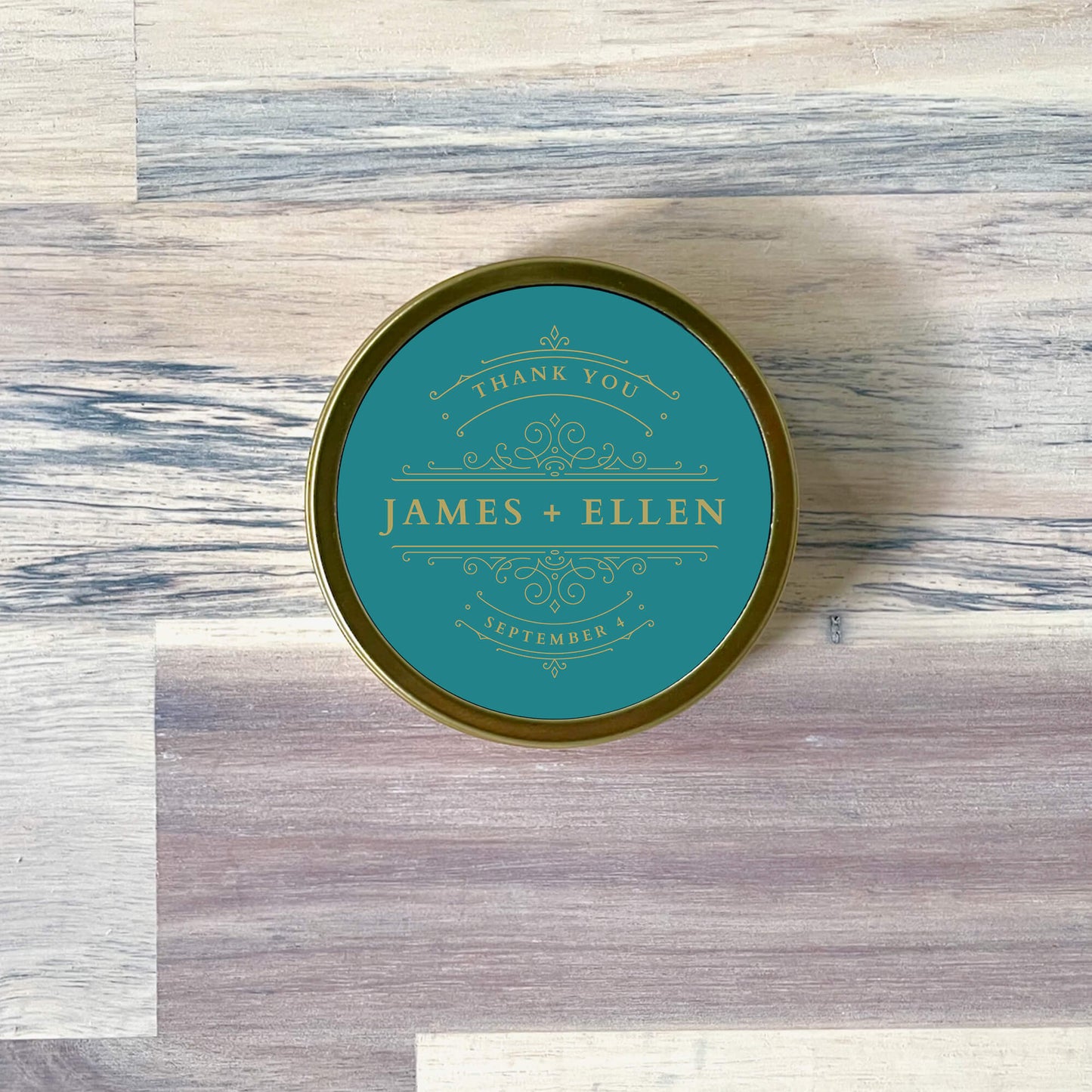 2 oz. Tin Candle Package With Custom Logo