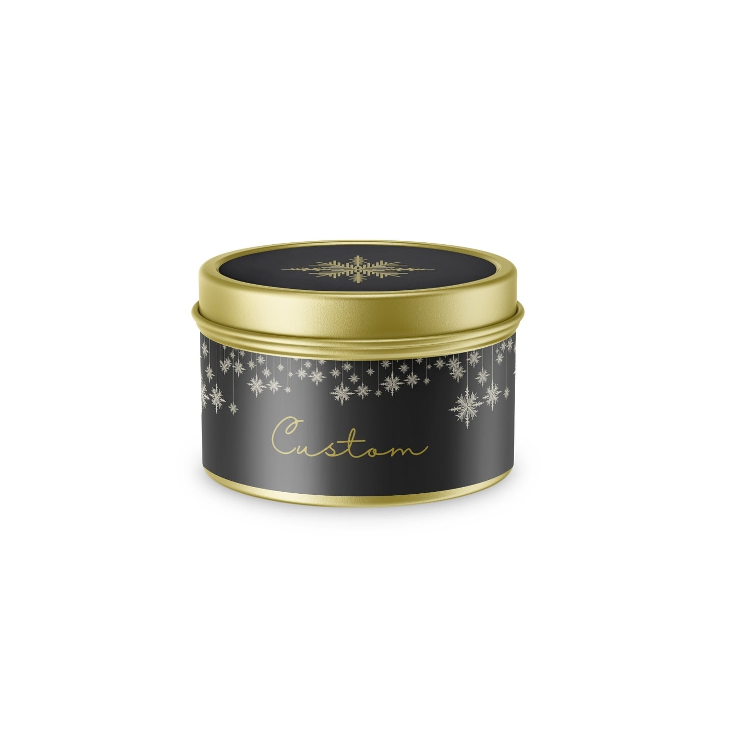 Custom 4oz Aromatherapy Soy Candle in Gold Tin - Spark Candles