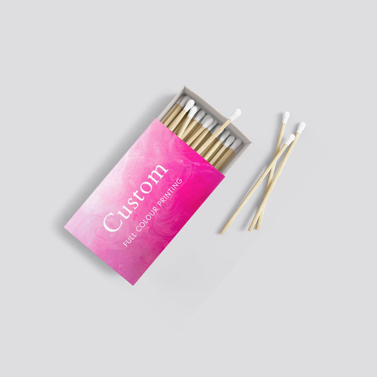 Case of 50 Custom Printed Matchboxes - Full Colour + Premium Options - Spark Candles