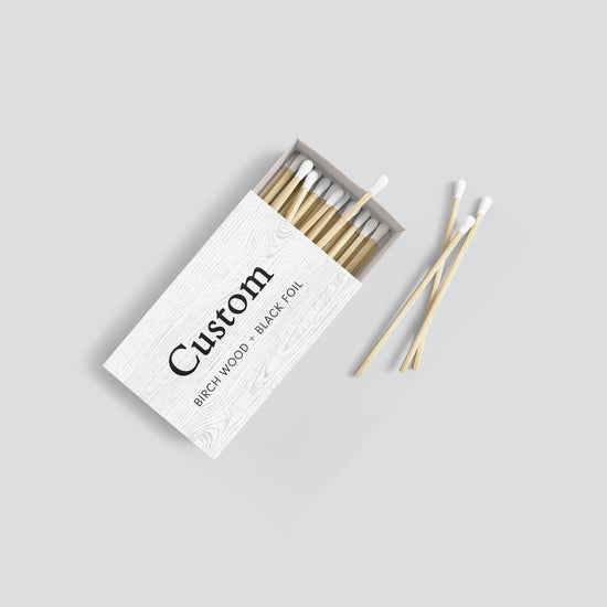 Case of 50 Custom Printed Matchboxes - Full Colour + Premium Options - Spark Candles