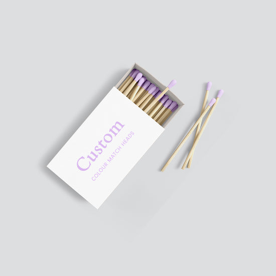 Case of 50 Custom Printed Matchboxes - Full Colour + Premium Options - Spark Candles