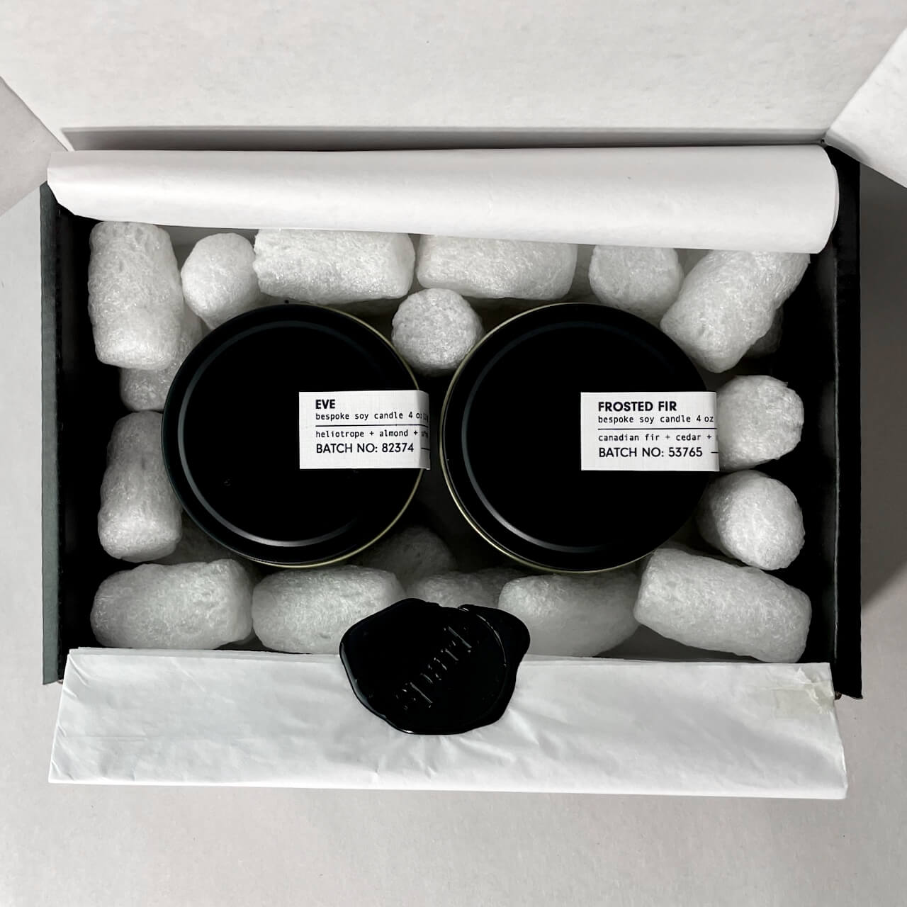 Two-Pack Candle Gift Set - 2x 4oz Matte Black Tin Candles - Choose Scents, Free Shipping - Spark Candles